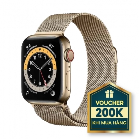 Apple Watch S6 LTE 40mm  - Viền thép dây thép - Mới 100%